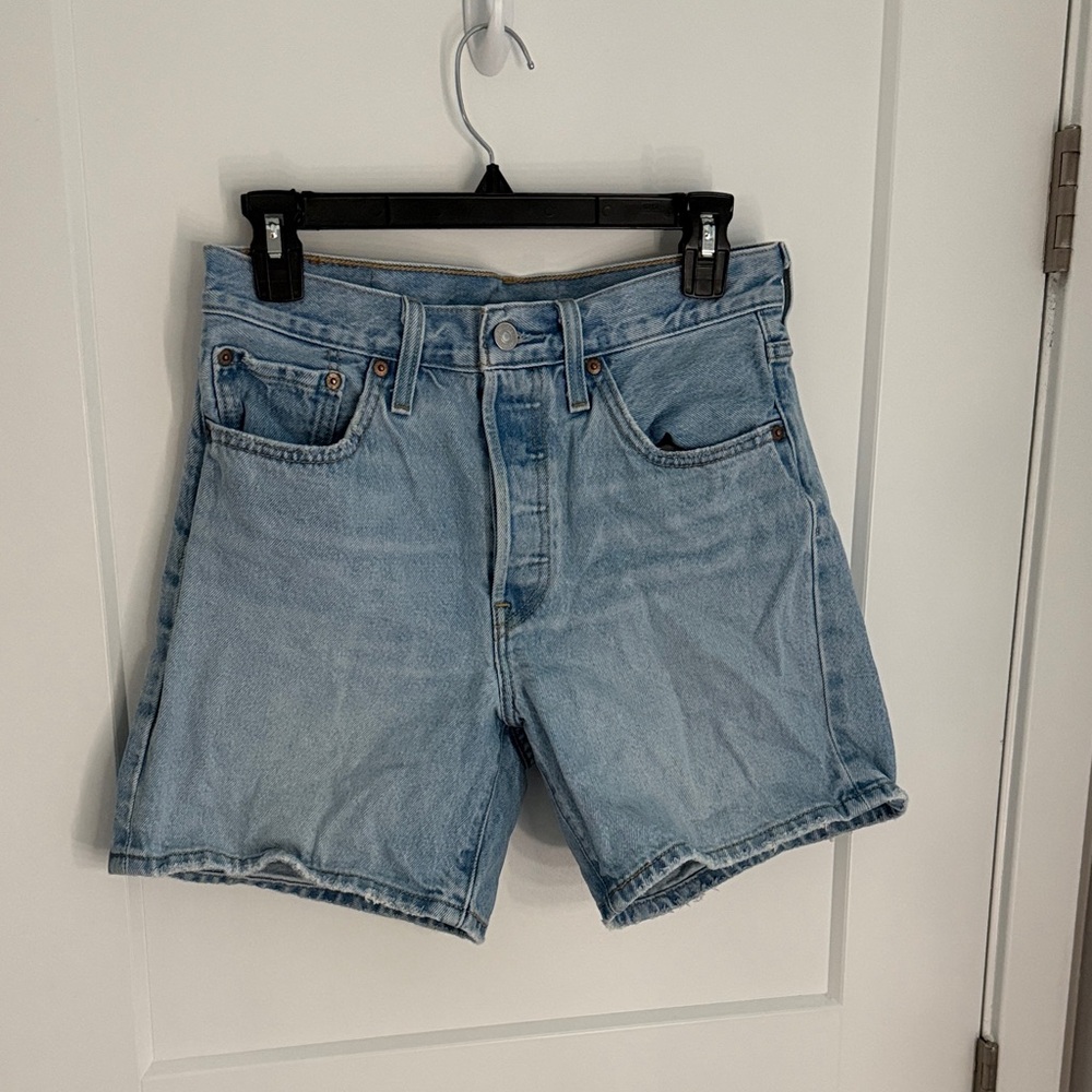 Levi's Classic Light Blue Denim Shorts